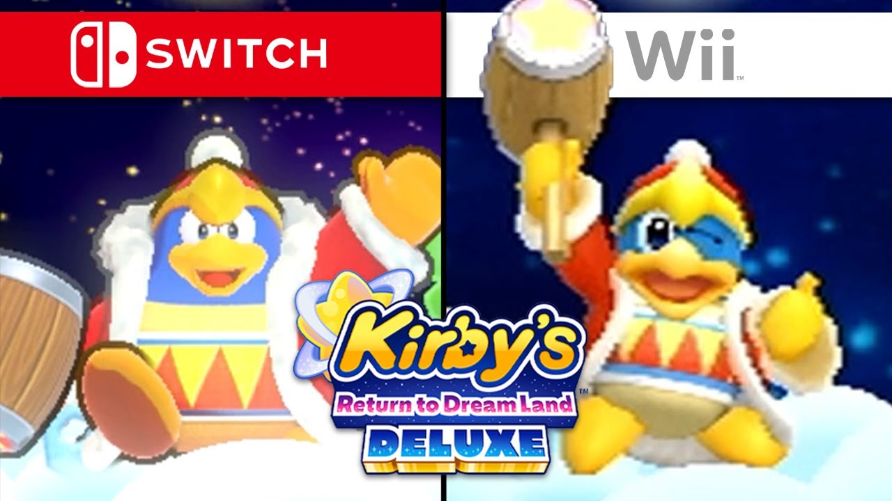 Kirby's Return to Dream Land Deluxe - Graphics Comparison (Switch vs Wii) 