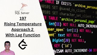 MSSQL Solution for Leet Code Problem 197: Rising temperature approach 2 with lag function