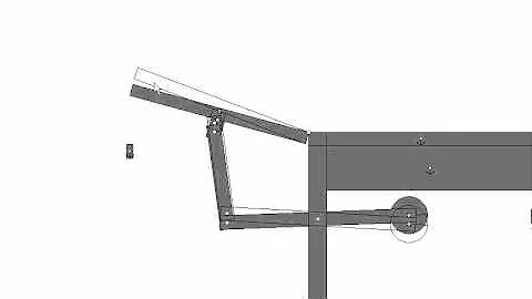 Four Bar Counterweight Mechanism for Trap Door