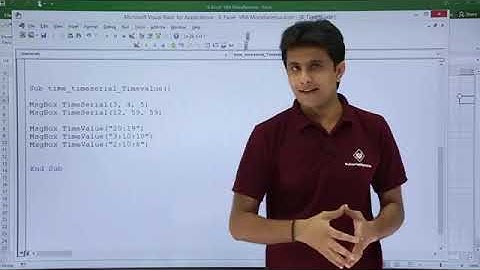 Excel VBA - Time Function Part 2