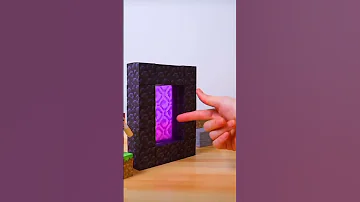 مجسمات ومصغرات ماين كرافت ماين كرافت بوابة العاب جيجي رانيا Minecraft Shorts Nether Portal 