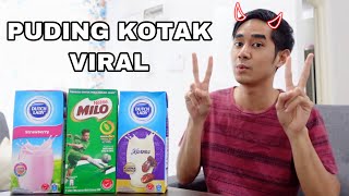 PUDING KOTAK VIRAL 😂 GUNA 3 BAHAN JE 🥰