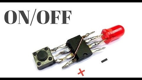 Simple Latch Circuit | One button push ON, push OFF circuit