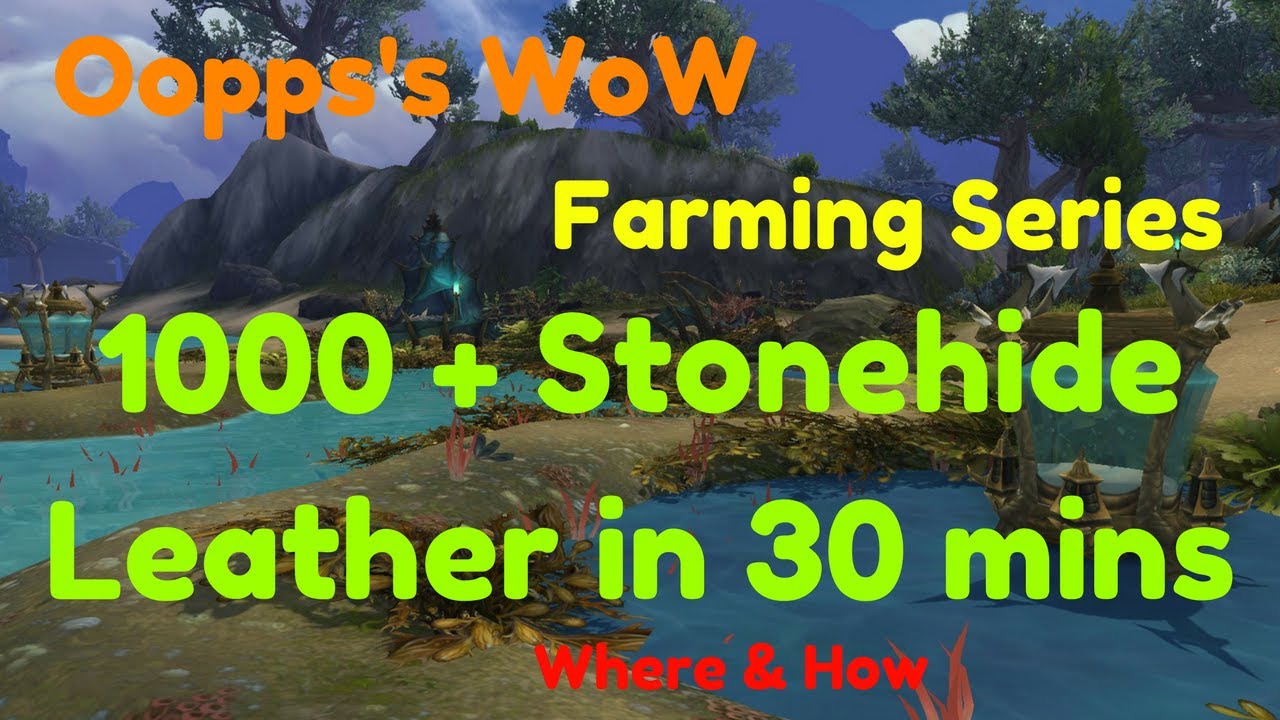 Farming 1000 + Stonehide Leather in 30 mins