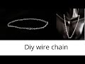 Chain Making/How to Make Chain using wire/wire wrapped chain for unisex/Handmade chain/Wire jewelry