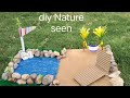 Nature seen tutorial// sea ⛵ +beach ⛱️ project// handmade craft