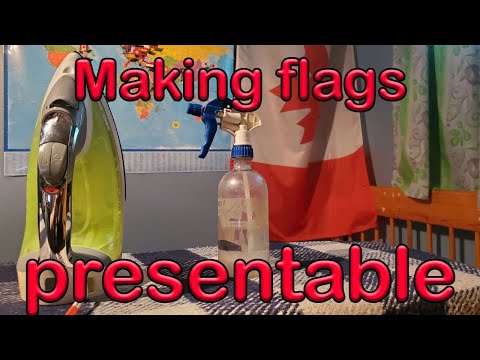 How to Properly Iron and Store Flags