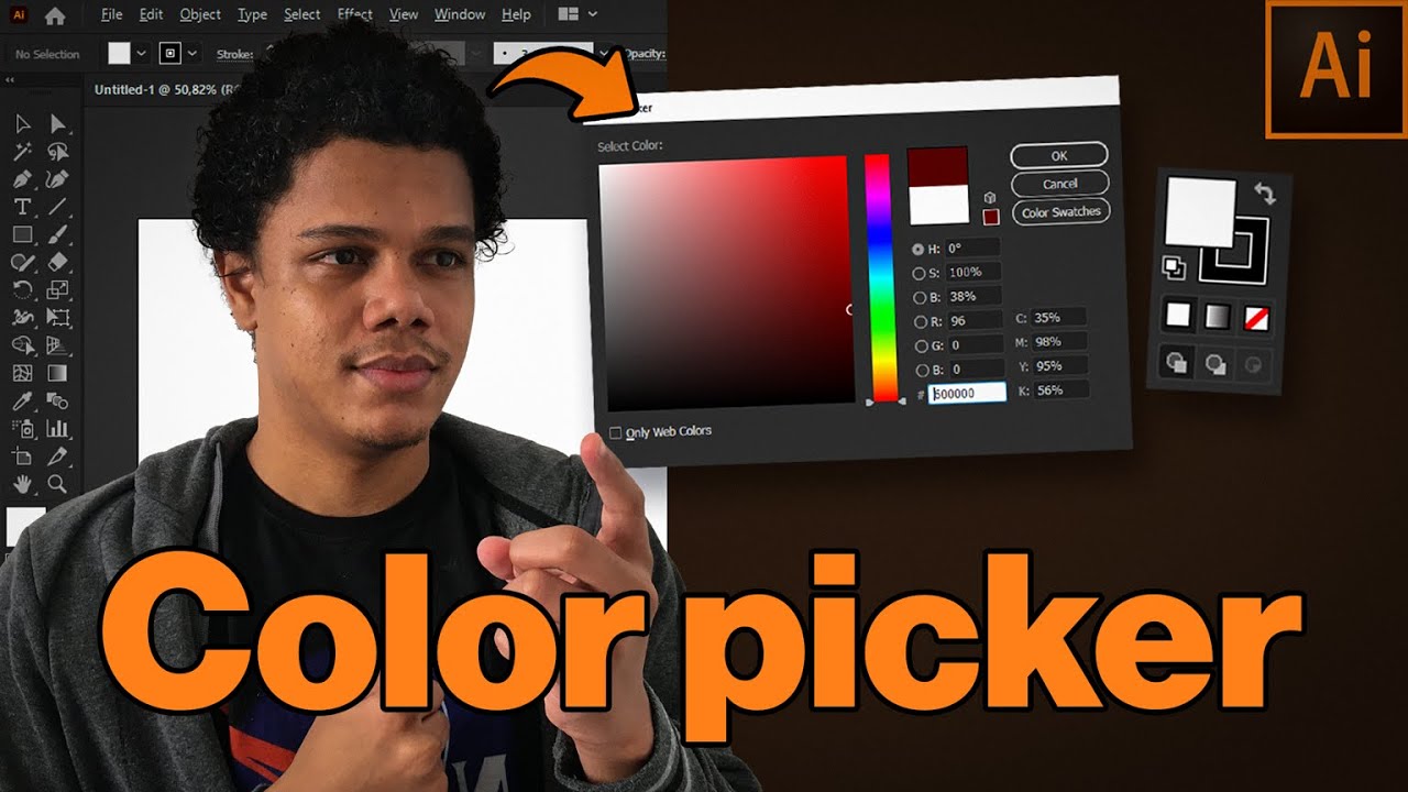 Como usar o COLOR PICKER no ILLUSTRATOR YouTube