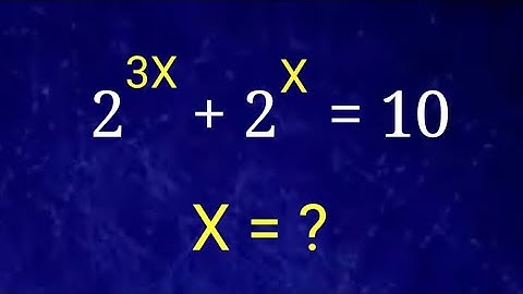 Algebraic Problem|Math Olympiad Question|Can You Solve This? Exponents and Power|Exponential Problem
