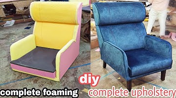 How to make chair sofa upholstery part 2 diy full upholstery chair sofa how to make sofa at home