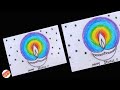 Diwali 🪔🎇 Greeting Card | Easy diwali card making ideas  | Diwali card making for compitition