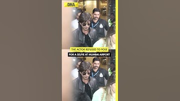 Shah Rukh Khan gets angry at his fan, pushes him away at Mumbai airport #shorts