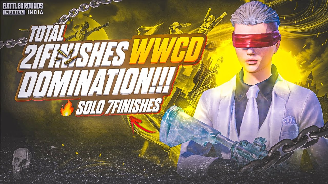 21 FINISHES WWCD DOMINATION 🍗🔥 | SOLO 7 FINISHES ⚡ | IGL POV | BGMI ...
