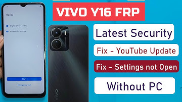2025 ✅ - Vivo Y16 FRP/Google Account Bypass Without PC - Fix Settings Not open | Fix Youtube Update
