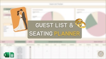 Plan Your Wedding Guest List & Seating Chart | Editable Etsy Template Guide