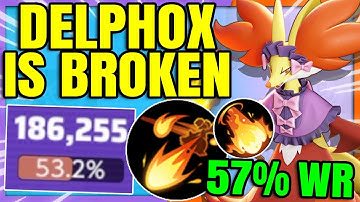 Max Cooldown DELPHOX Goes Crazy with almost 200,000 Damage | Pokemon Unite