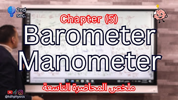 Barometer - Capillary tube - Manometer | Recap on lesson (3) Chapter (5) physics 2nd secondary 2026