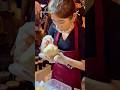 BEAUTIFUL GIRL MAKES CHEWY JAPANESE 🇯🇵 MOCHI Filled with Cream&Fresh Fruits 🍓 KL Night Market🇲🇾