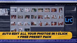 AUTO EDIT all your photos in 1 Click with Lightroom 2024||  Download Free Preset