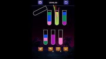 Water Sort Puzzle Level 22 #watersortpuzzle #gameshorts #gameplay #puzzle