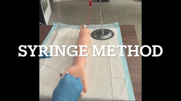 Phlebotomy - How to perform a venipuncture using a syringe method.