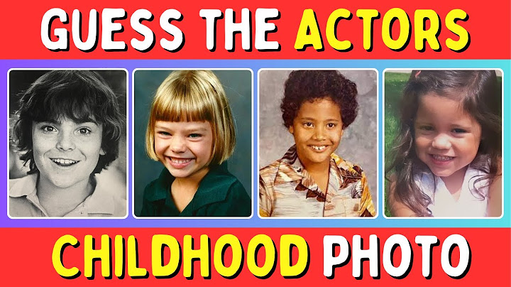 Guess the Actor by the Childhood Photo Quiz | Trivia Challenge