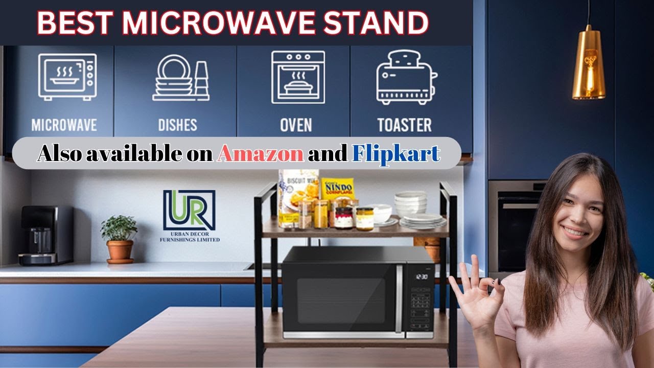 2-Tier Microwave Stand | Latest space saving | Amazon choice | My Urban Decor 