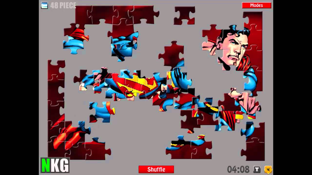Superman Puzzle Super Heroes Games 4 Kids YouTube