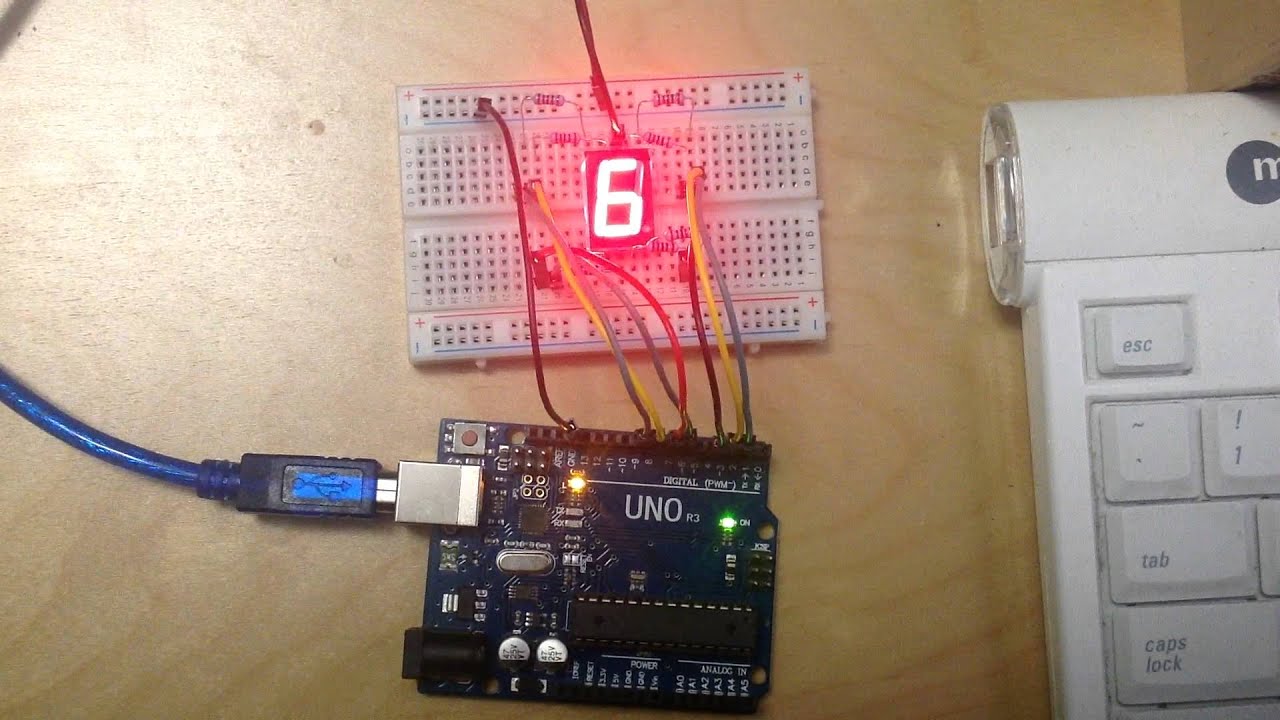 Basic Arduino UNO LED circuit - YouTube