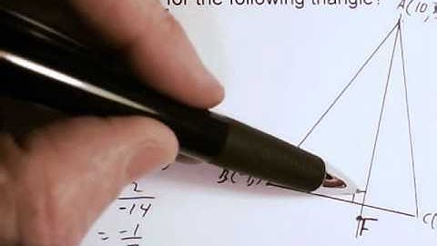 Determine an Altitude