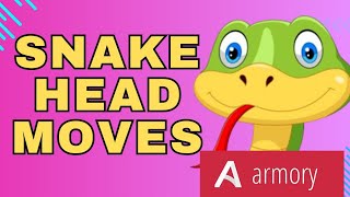 How To Make Snake Using Blender & Armory3D Game Engine: Snake Head Move Tutorial Part 2