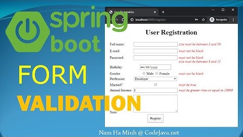Spring Boot Form Validation Made Easy