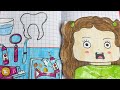 Paper DIY ✨ Roblox Paper doll Dental day ….. Paper play with tutorial