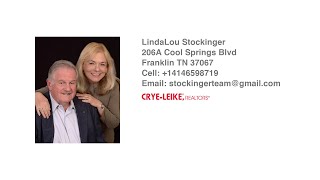 1011 Gatewick Ct Franklin TN 37067 β LindaLou Stockinger