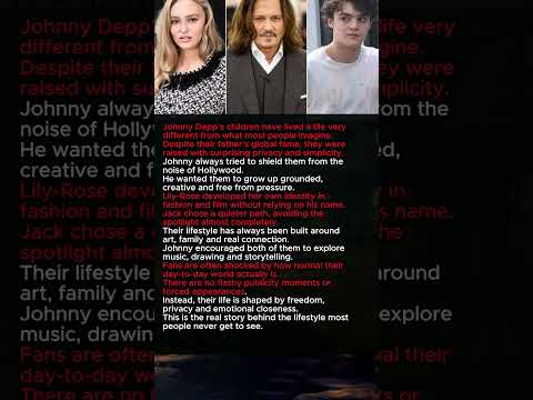 Johnny Depp S Children S Private Life Revealed JohnnyDepp Celebrity