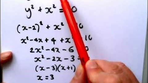 Simultaneous Equations:Linear & Quadratic