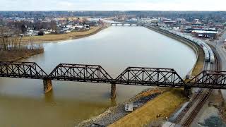 Drone footage of Fremont, Ohio