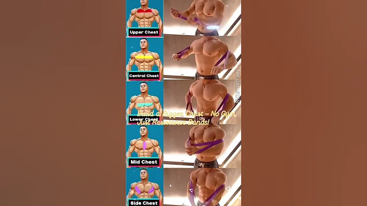 RESISTANCE BAND CHEST WORKOUT. #homechestworkout #chestworkout #resistancebands