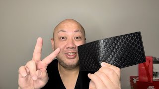 Unboxing Gucci Men's Wallet Micro GG Nero/Nero Wallet Plus Full Detail Review