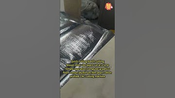 Pearl cotton CNC shaped cutting machine #factory #machine