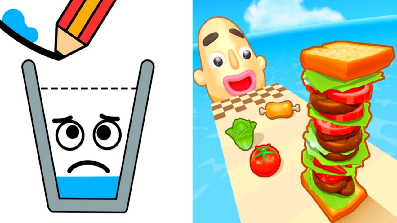 Happy Glass Logic Vs Sandwich Runner Challenge Max Level Gameplay (Android & IOS)