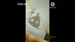 Mahadev drawing drawing art