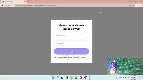 Sistem Deteksi Banjir Berbasis IoT Website