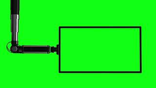 Television Robotic Hand Animation Green Screen Hi Tech Background 1080 X 1920
