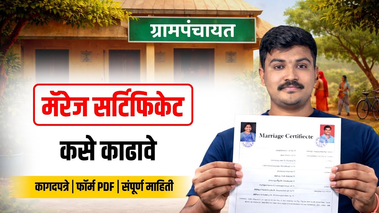 🧾 मॅरेज सर्टिफिकेट कसे काढावे - कागदपत्रे, PDF फॉर्म, सर्व माहिती