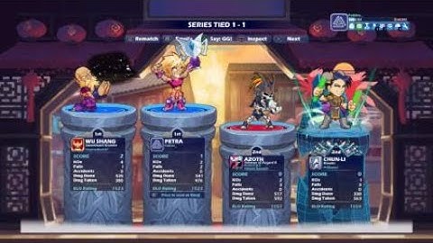 Brawlhalla 2v2    Petra and Wu Shang vs Azoth and Chun-Li