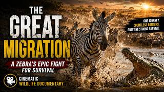 The Great Migration: A Zebra’s Epic Fight for Survival | Cinematic Wildlife Documentary