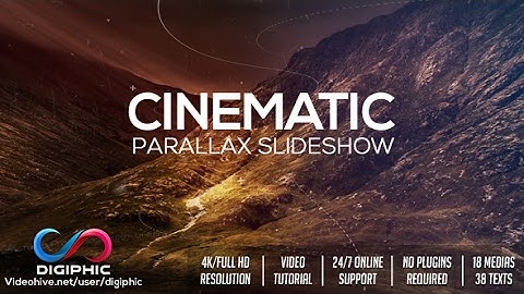 Cinematic Parallax Slideshow Opener | After Efects Project Files - Videohive template