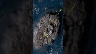 Tonga Volcano Explodes, Detected by Himawari Satellite #shorts Wealth