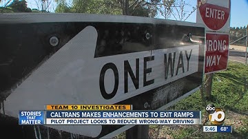 Caltrans making changes to reduce wrong-way driving
